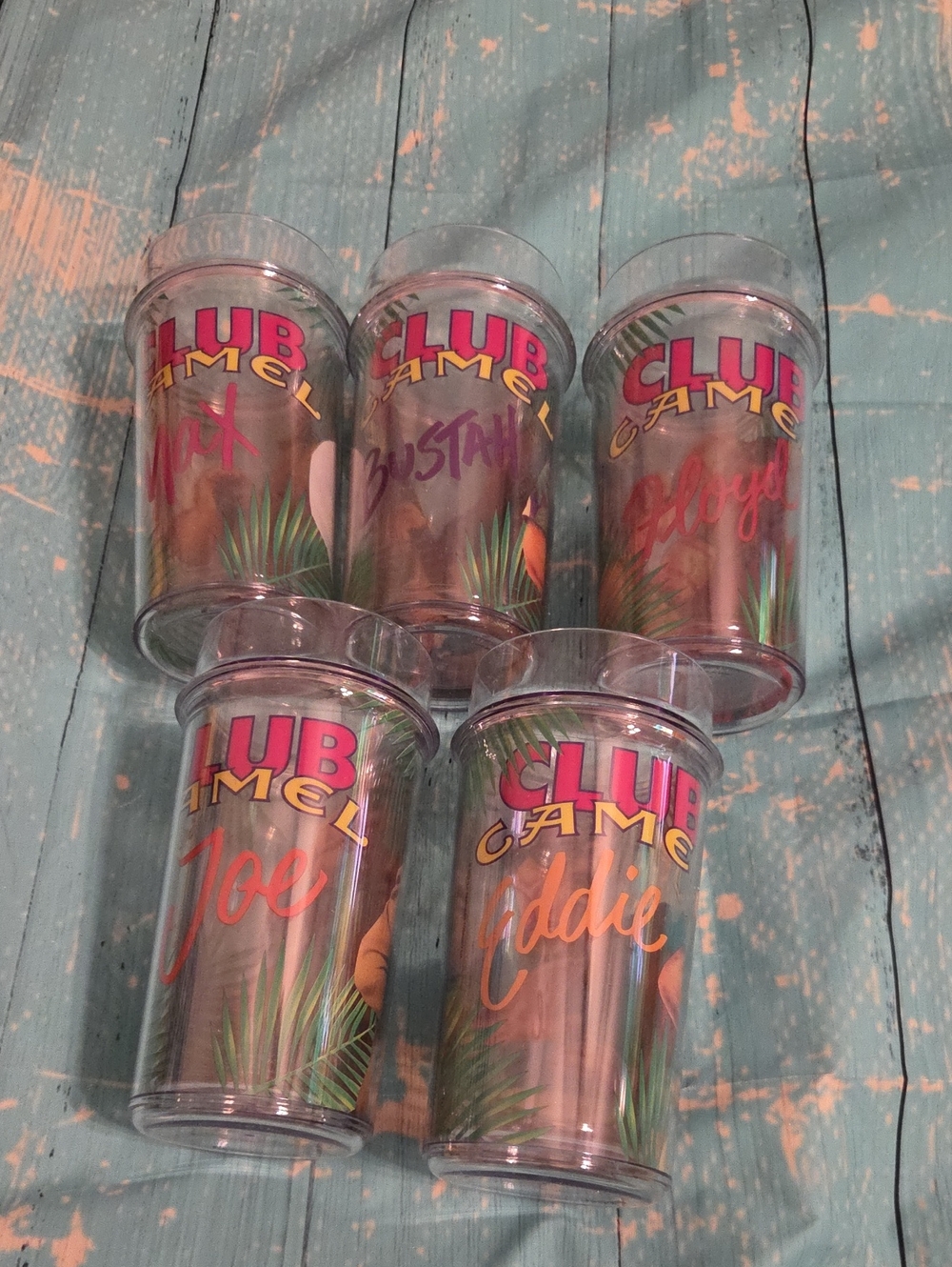Club Camel Plastic Cups - Set Of 5